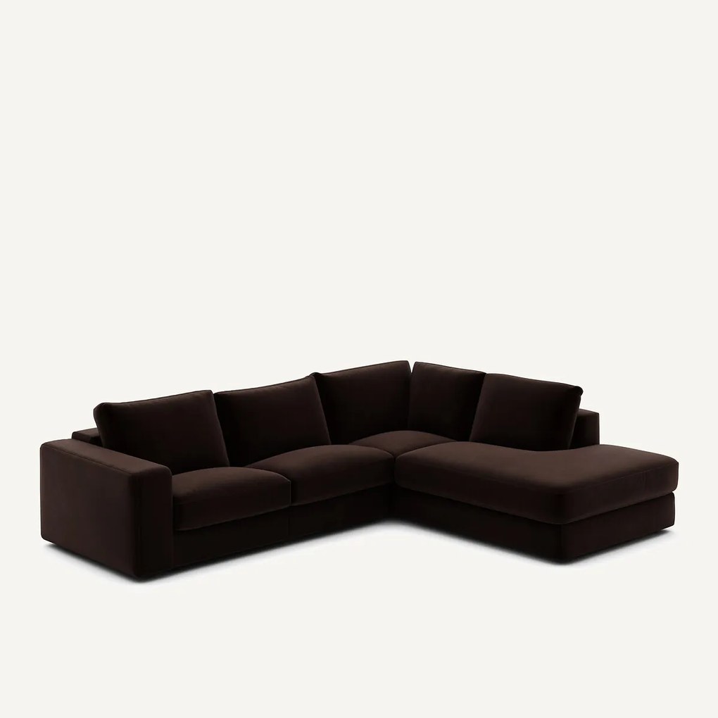 Hoekbank in fluweel, Skander