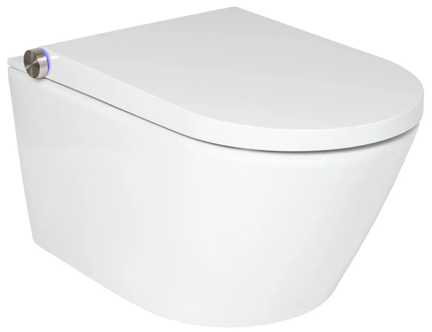 Rapowash douche wc basic wit randloos toilet met bidetsproeier