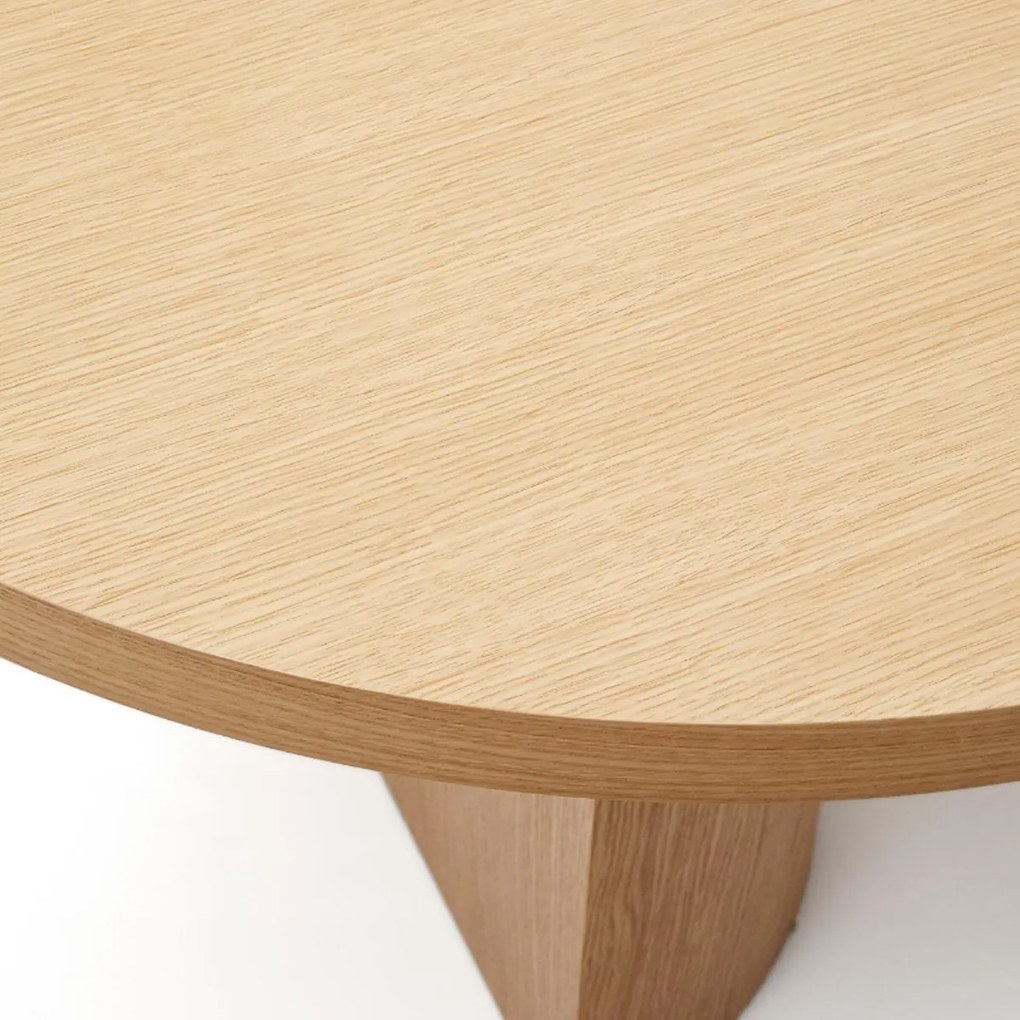 Kave Home Nealy Ovale Eettafel Eikenfineer 240 X 100 Cm - 240 X 100cm.
