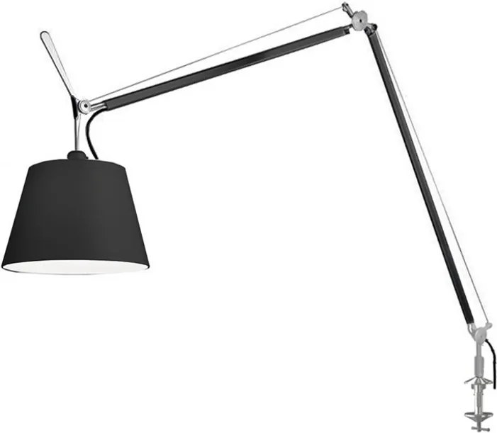 Artemide Tolomeo Mega Tavolo bureaulamp met aan-/uitschakelaar en tafelklem zwart