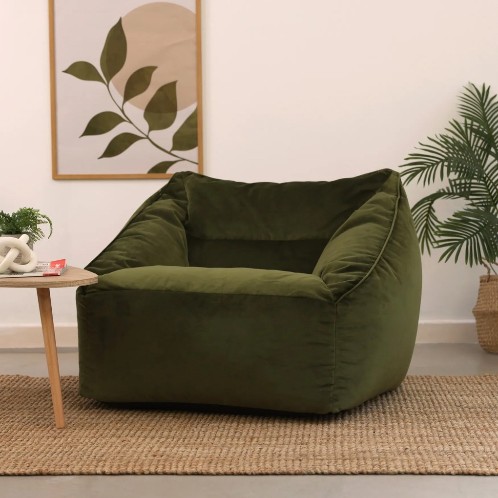 Natalia Velvet Armchair Bean Bag