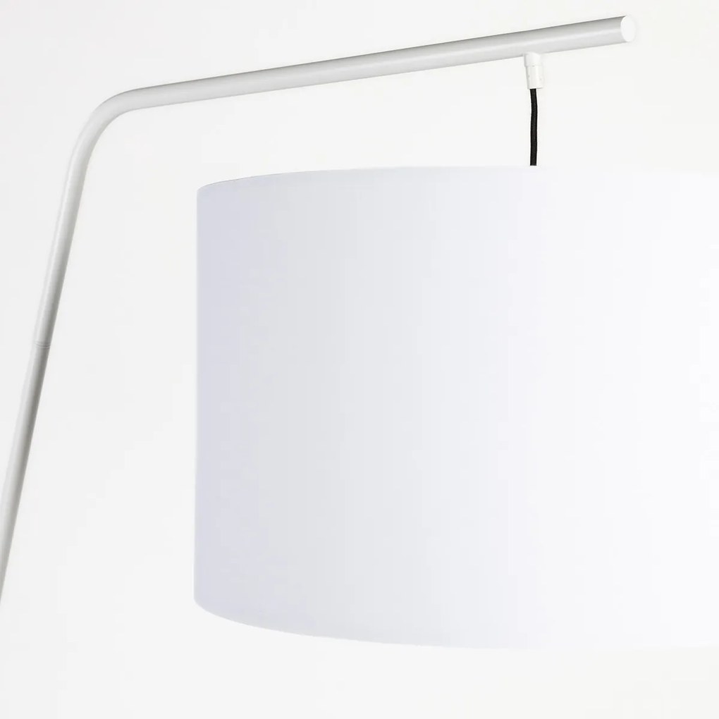 Witte Boog Vloerlamp