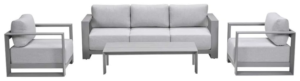Garden Impressions Malakka loungeset 4 - delig taupe/valley sand