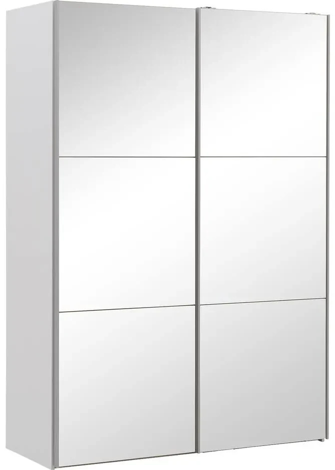 Goossens Kledingkast Easy Storage Sdk, 153 cm breed, 220 cm hoog, 2x 3 paneel spiegel schuifdeuren