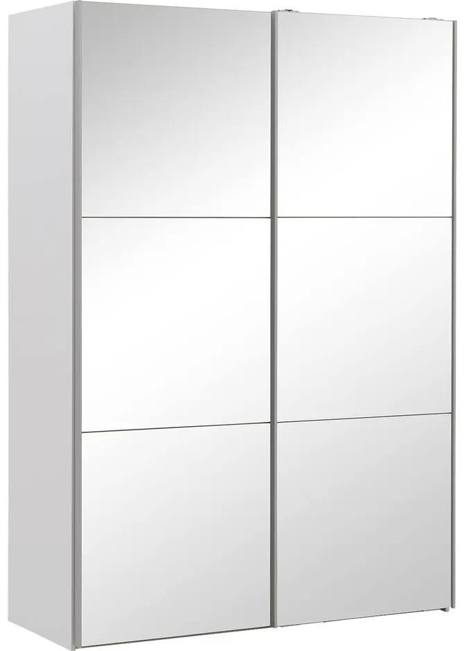 Goossens Kledingkast Easy Storage Sdk, 150 cm breed, 220 cm hoog, 2x 3 paneel spiegel schuifdeuren