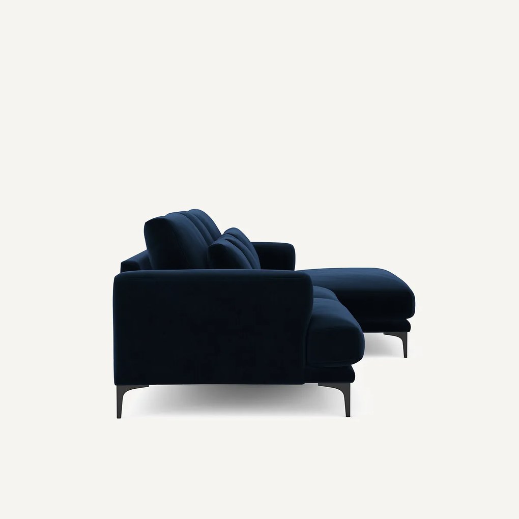 XL hoekbank rechts in fluweel, MARSILE