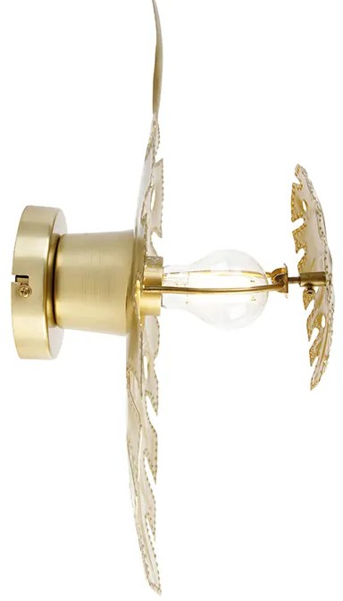 Design wandlamp antiek goud - Carballo