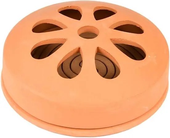 Esschert Design citron. spiralen terracotta/giftbox - LxBxH: 15,5x15,5x6,2cm