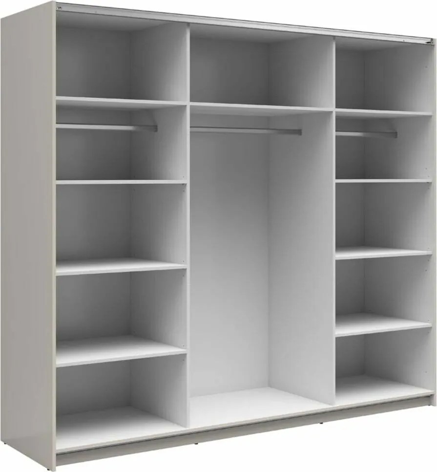 Kledingkast Livevaro 124, Kasjmier, 196x220x60cm, 181.4 kg, Kledingkast deuren: Schuivend