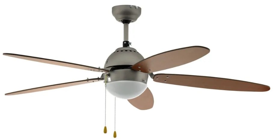 EGLO Susale 35042 | Plafondventilator 132CM Nikkel/Hout | Inclusief Lamp
