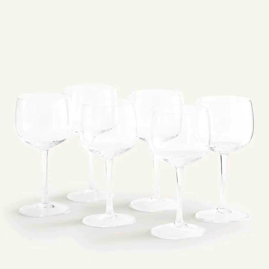 Set van 6 wijnglazen, Reggia