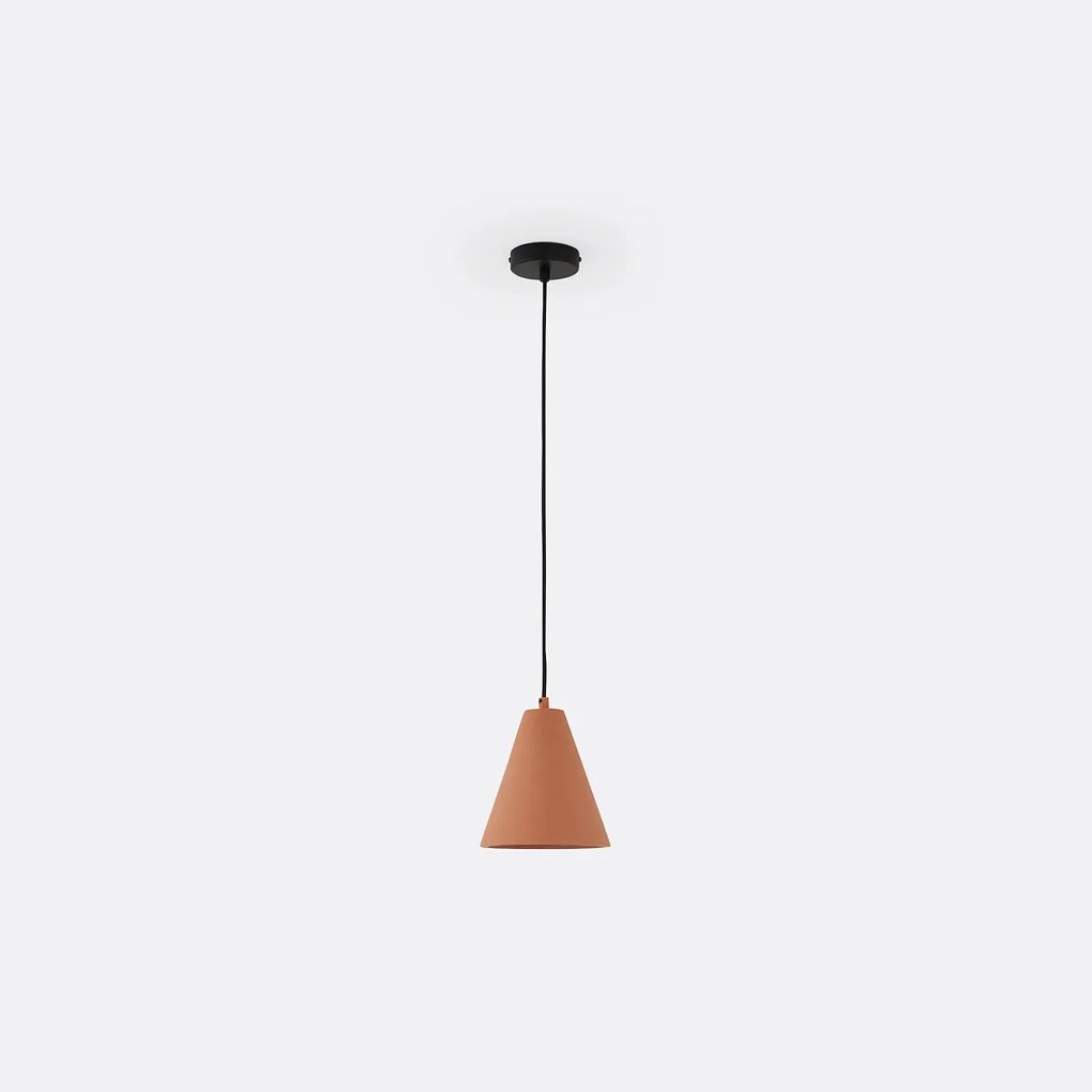 Hanglamp in beton, terracotta Ø18 cm, Arida