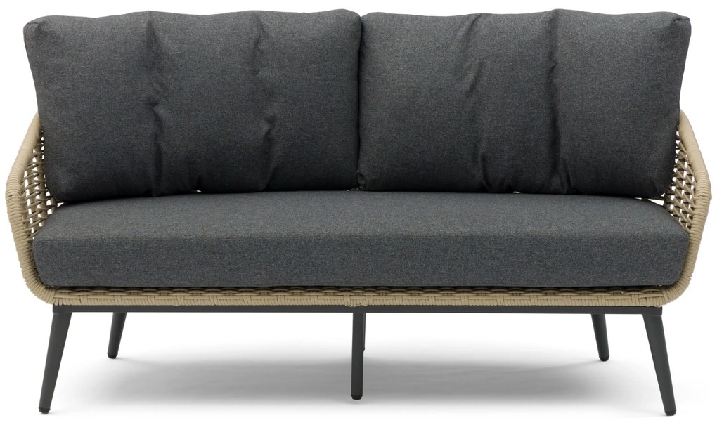 Stoel en Bank Loungeset 5 personen Aluminium/rope Grijs Coco Vinci/Ronda