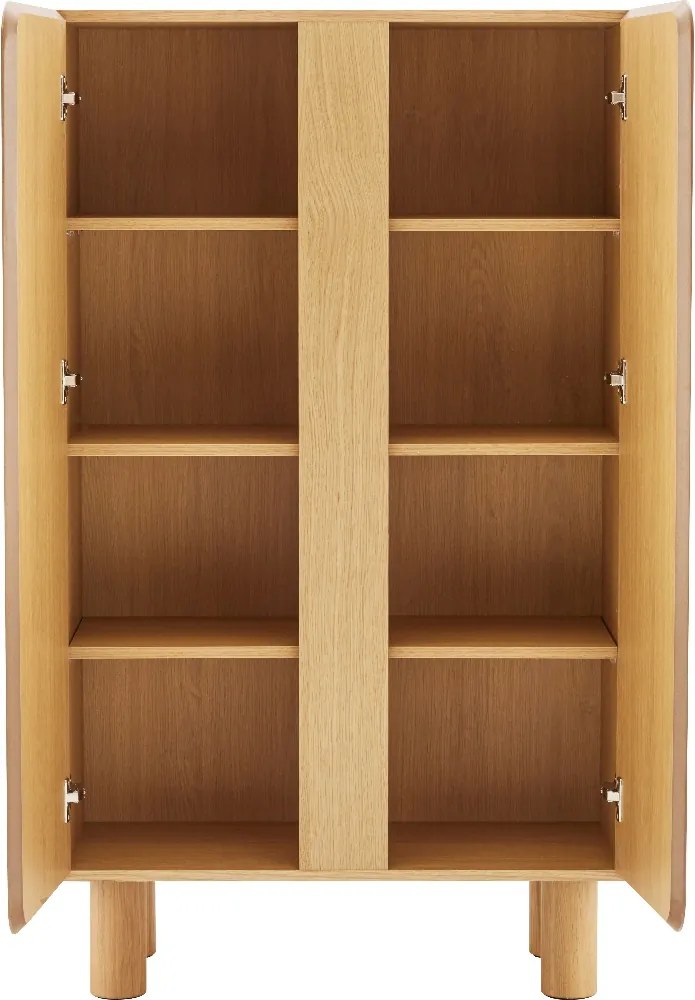 Eiken Wandkast Modern - 80x40x137cm.