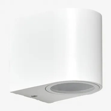 Pevot Aluminium Buitenwandlamp Wit - Sklum