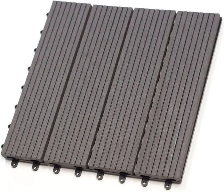 Terrastegel composiet antraciet / lava Easy-Click 30 x 30 cm