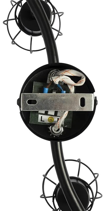 Moderne plafondspot zwart 63 cm 3-lichts verstelbaar - Botu