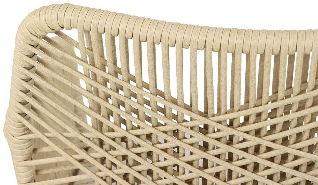 Tuinset 4 personen 180 cm Aluminium/wicker Taupe Coco Vedra/Montana