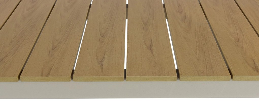 Dining Tuintafel rechthoekig 200 x 103 cm Aluminium Taupe Santika Mind
