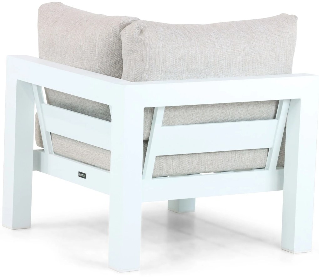 Hoek loungeset 5 personen Aluminium Wit Lifestyle Garden Furniture Luca