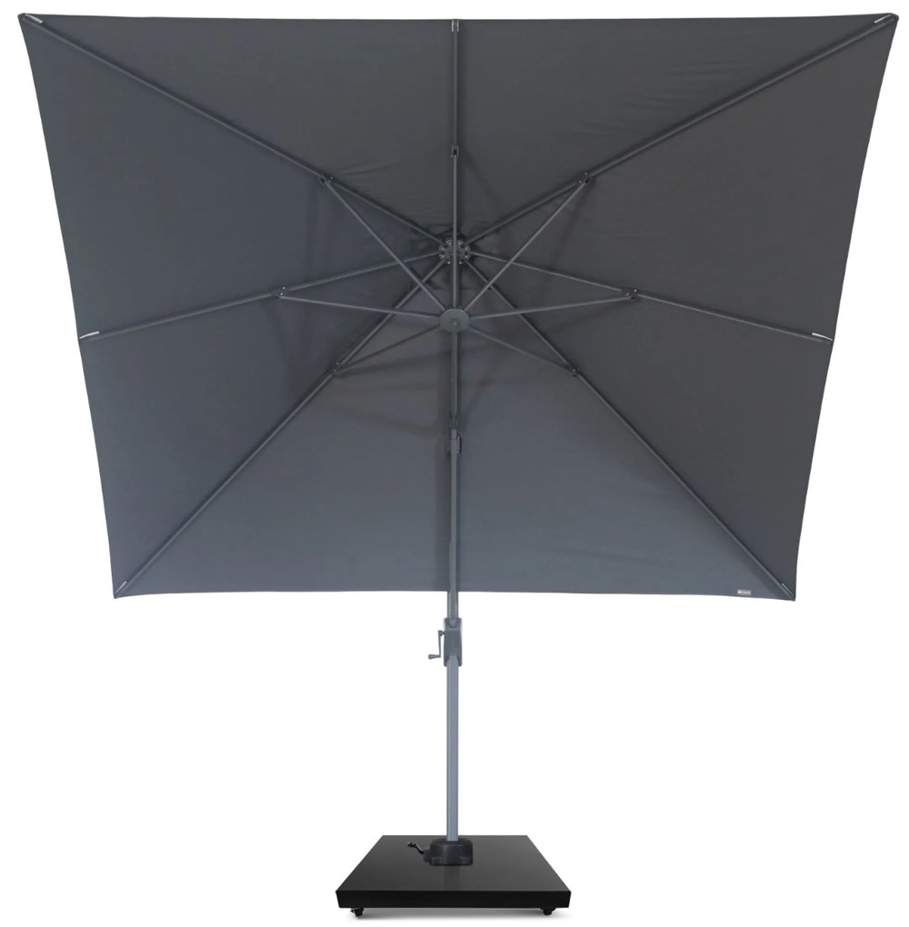 Zweefparasol 3x3m S1 (excl. voet) Grijs-antraciet Camello Diego
