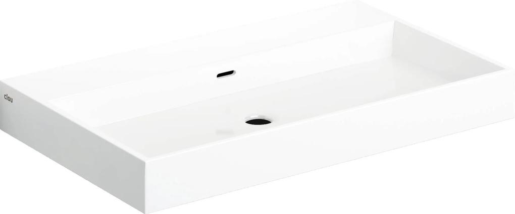 WashMe wastafel 3 voorbewerkte kraangaten 70x42cm wit