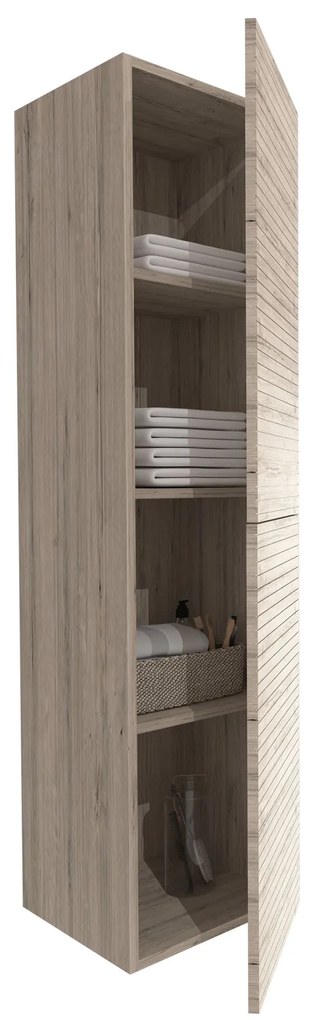 Sanigoods Maisy kolomkast ribbelfront 135cm eiken