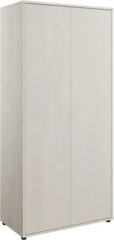 Kledingkast Orlbale 126, Lichtgrijs, 218x101x55cm, 94 kg, Kledingkast deuren: Met scharnieren, Aantal planken: 3, Aantal planken: 3