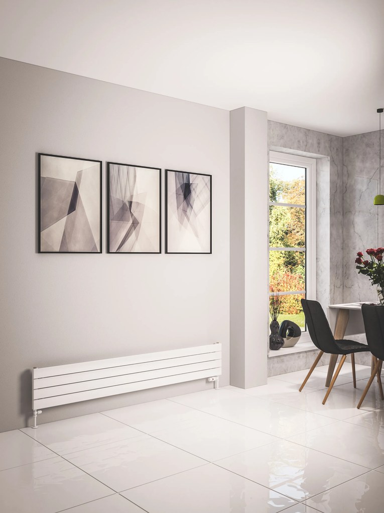 Eastbrook Addington type 10 radiator 30x180cm staal 744W wit glans