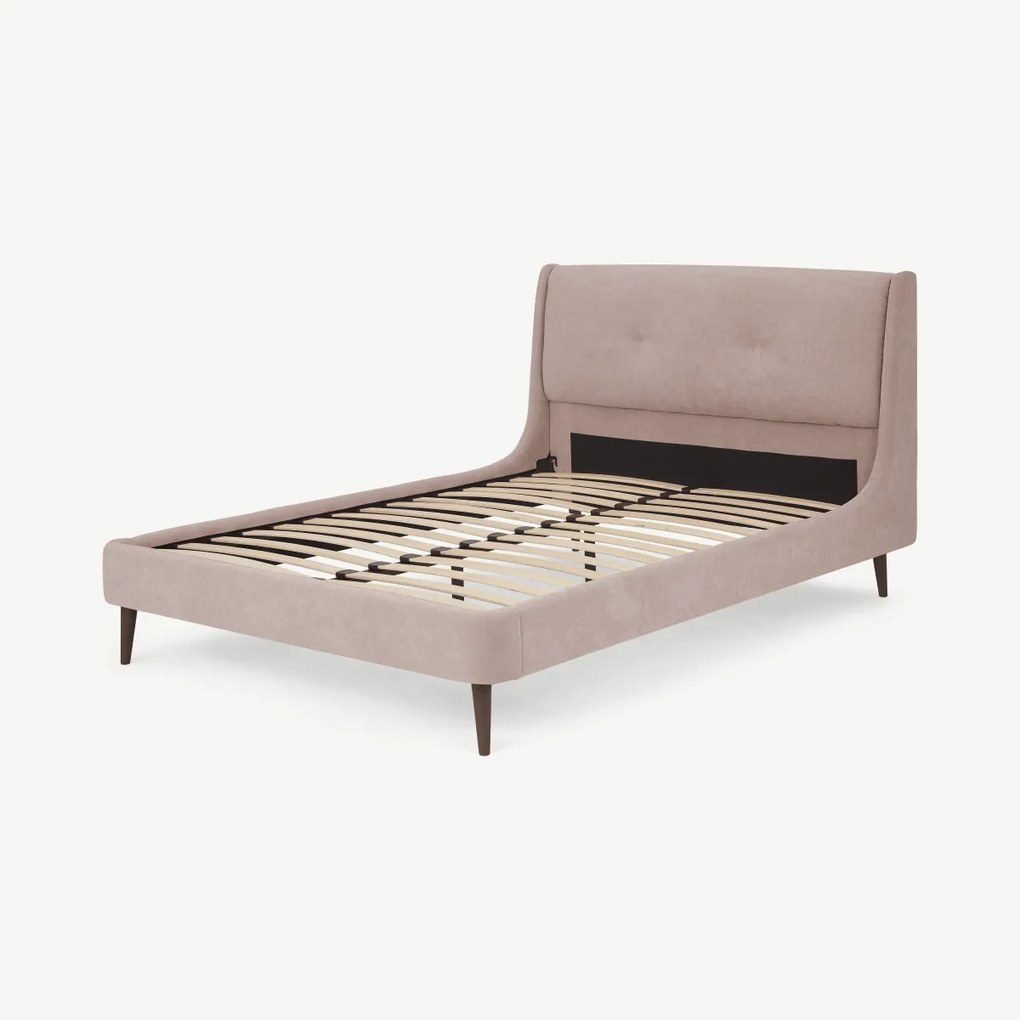 Raffety kingsizebed, licht schelproze