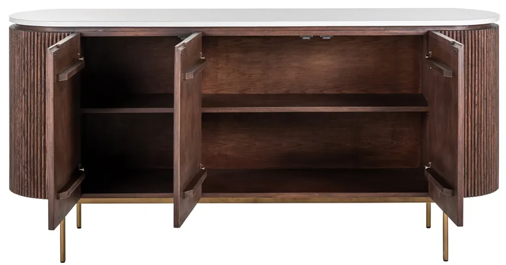 Dressoir Marmerlook - 180x46x85cm.