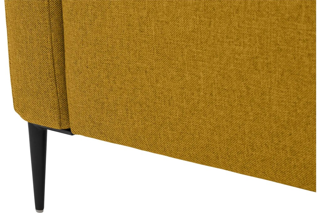 Goossens  Key West geel, stof, 2-zits, modern design