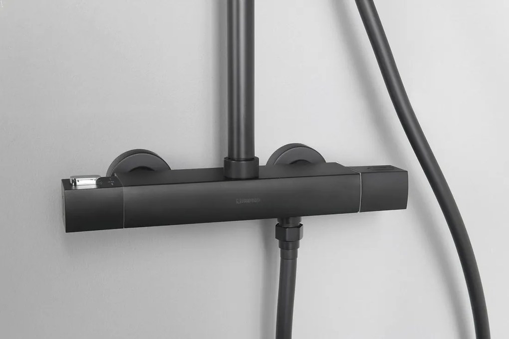 Sapho Pirenei thermostatische regendouche zwart