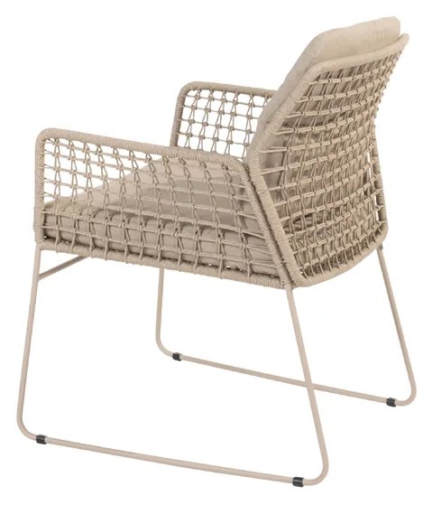 Taste by 4 Seasons Albano tuinstoel latte  Tuinstoel    taupe weerbestendig