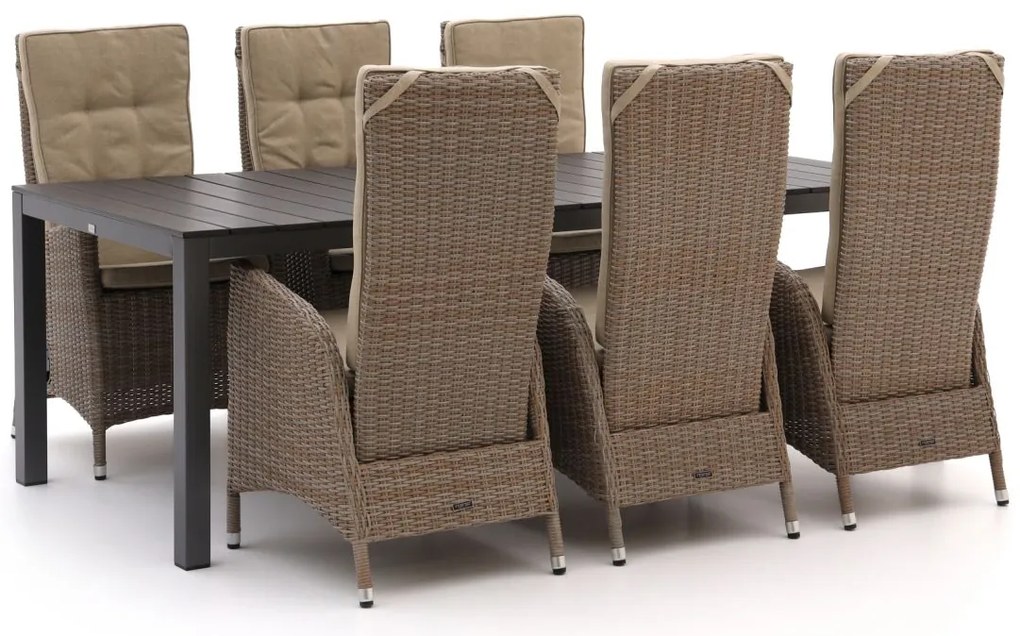 Intenso Fabrizi/Fidenza 220cm dining tuinset 7-delig verstelbaar