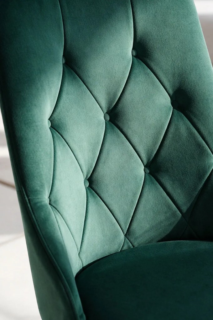 Dolfijn zwart fluwelen stoel