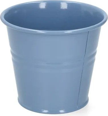 Bloempot, zink, zeeblauw, Ø11 cm