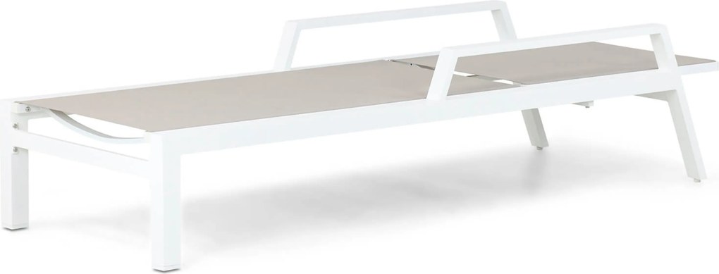 Lifestyle Garden Furniture Licata Ligbed Verstelbaar Aluminium/Textileen /Aluminium/textileen Wit