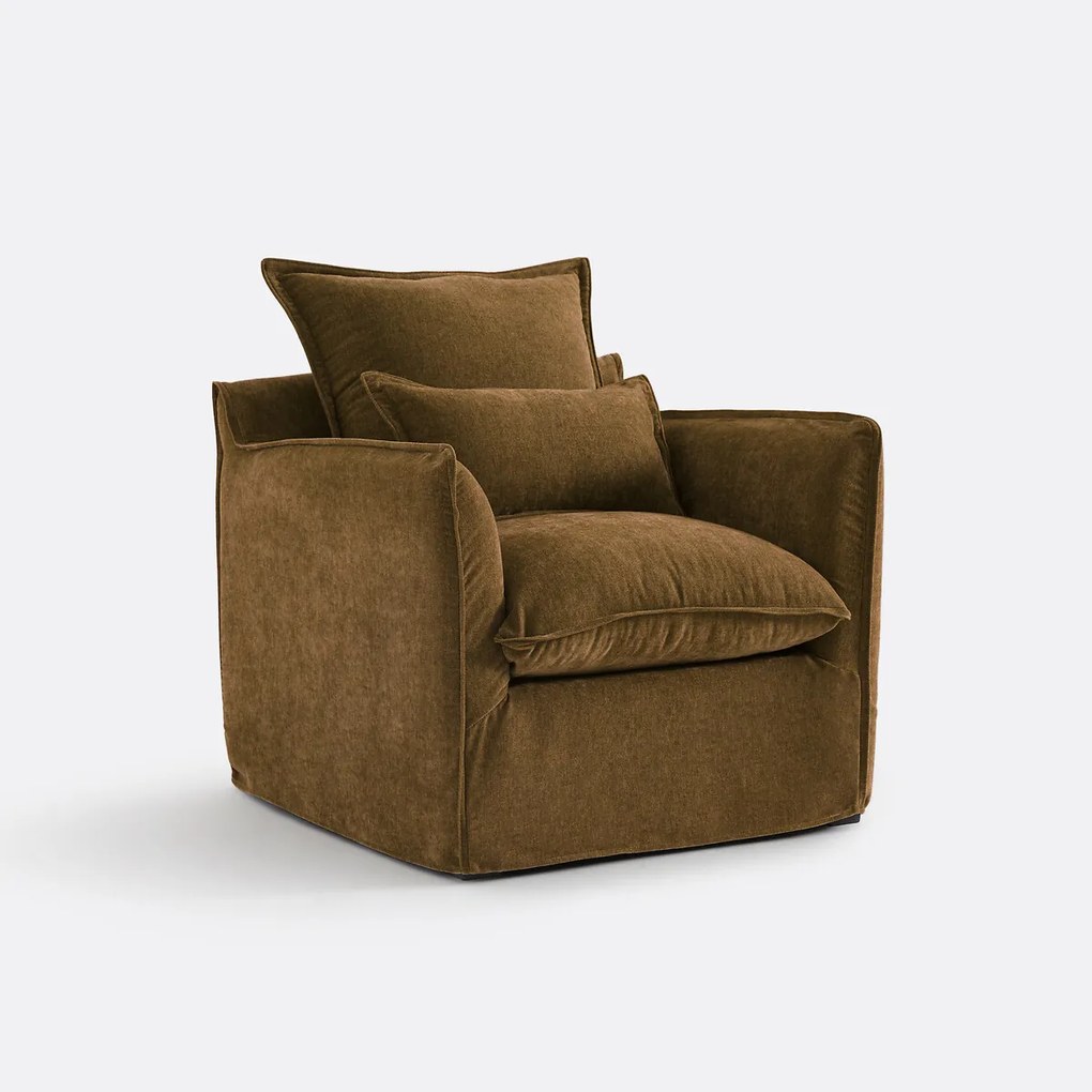Fauteuil, afneembare hoes, in gemêleerd polyester, ODNA