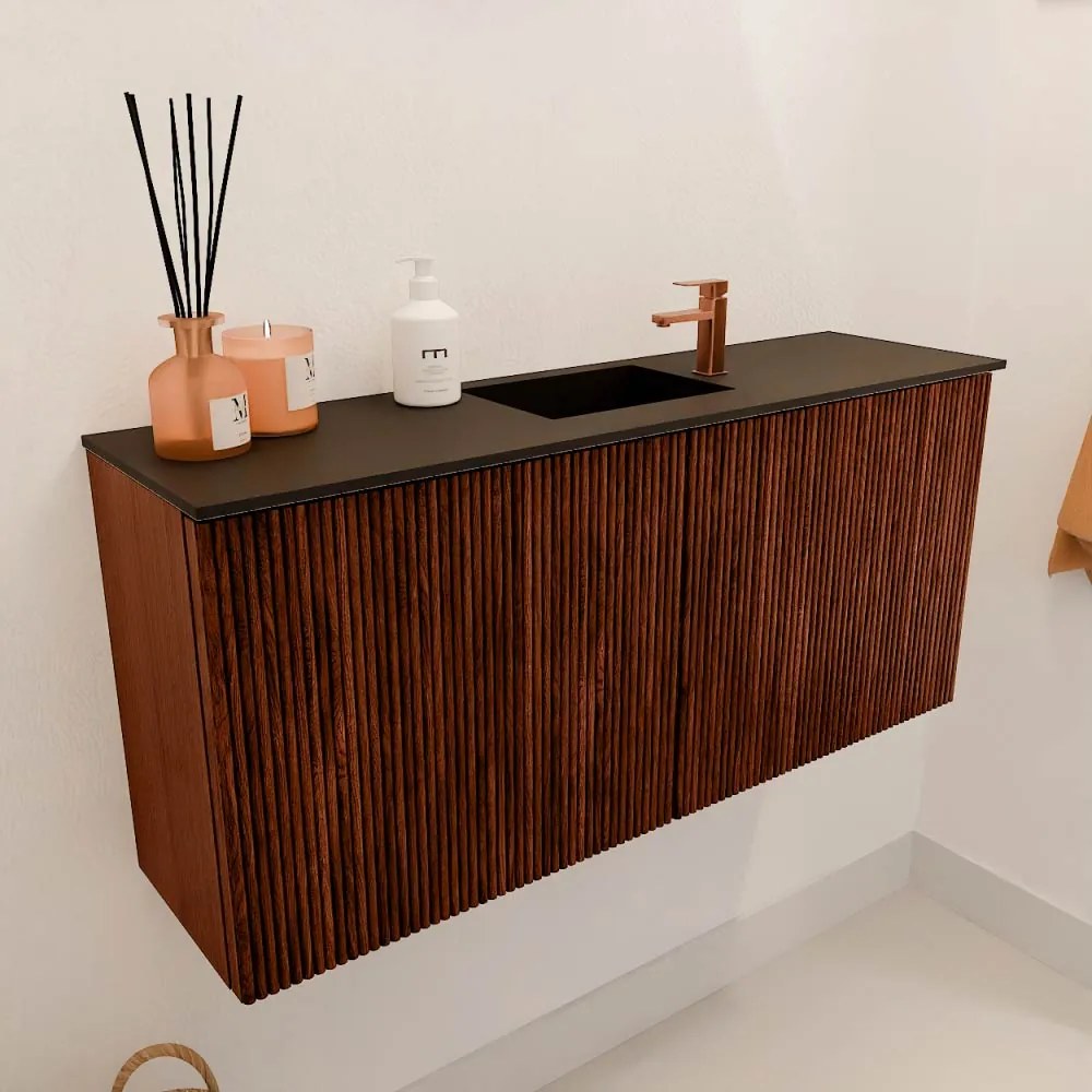 Mondiaz Joya 90cm toiletmeubel ruby met wastafel faye midden 1 kraangat urban