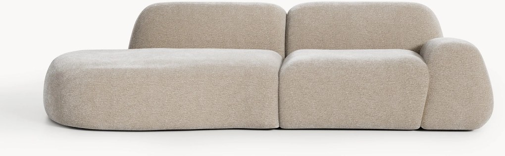 Modulaire teddy chaise longue Wolke (3-zits)