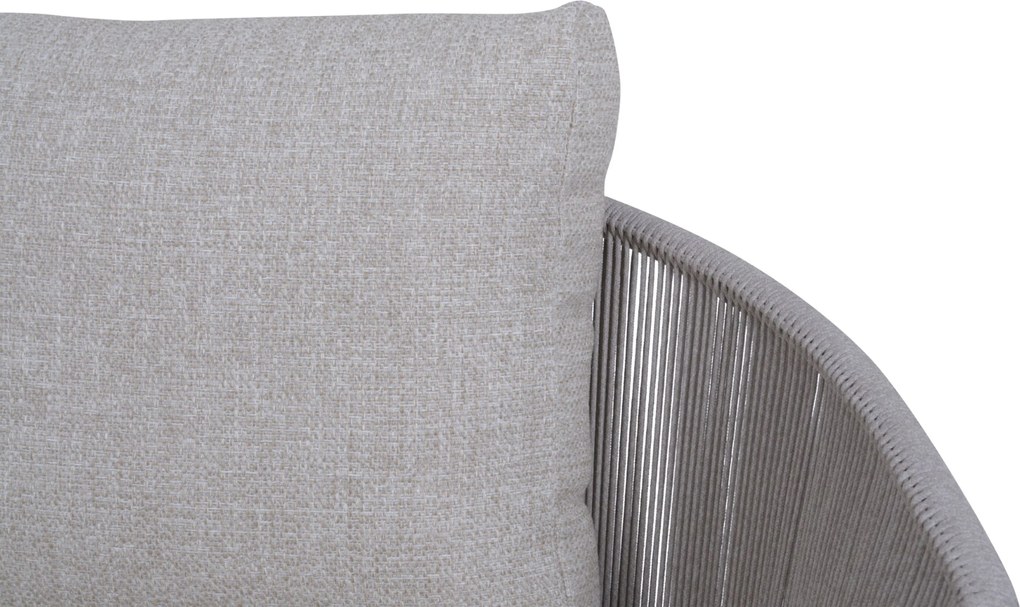 Hoek loungeset 5 personen Rope Grijs  4 Seasons Outdoor Florence/Miyora