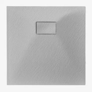 Vierkante Antislip En Extra Platte Smc-hars Douchebak Soho Grijs – Koel & 70 X 70 Cm - Sklum