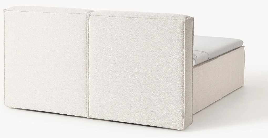 Bouclé boxspring bed Lennon