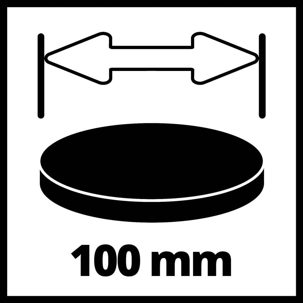 Einhell Reinigingspadsset - 6-delig - Ø 100 mm - Dikte: 10 mm - Geschikt voor Picobella 18/90 Li Solo