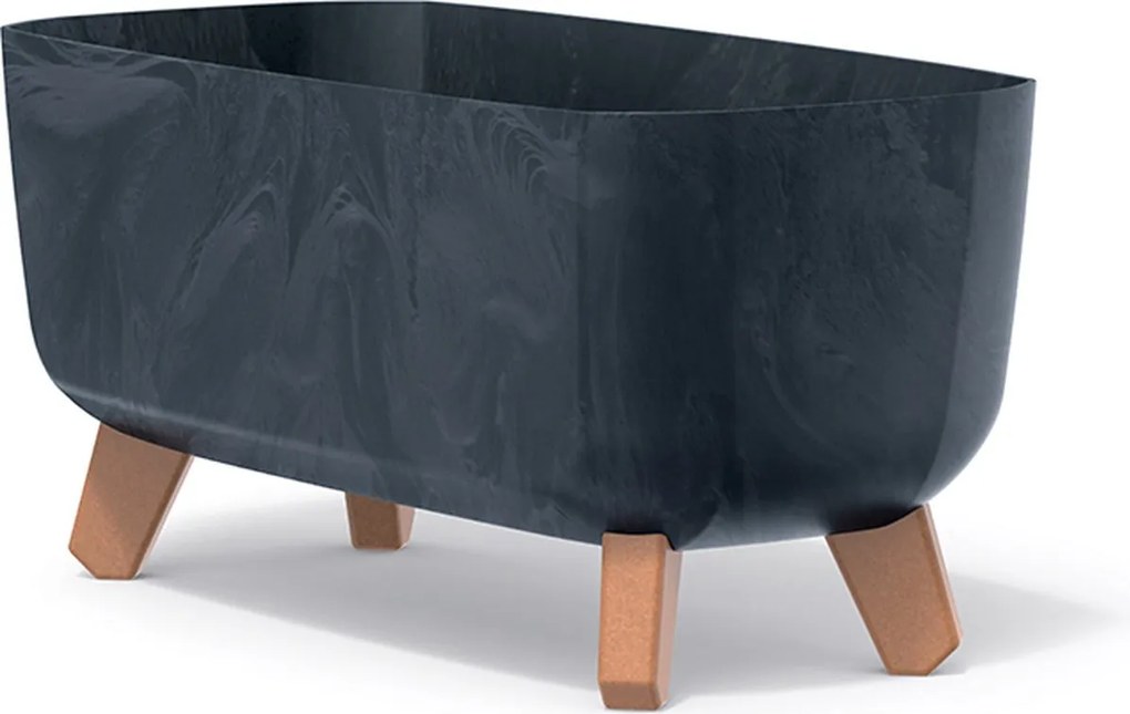 Prosperplast Gracia Case Bloempot - Antraciet - 39 cm - Beton Look