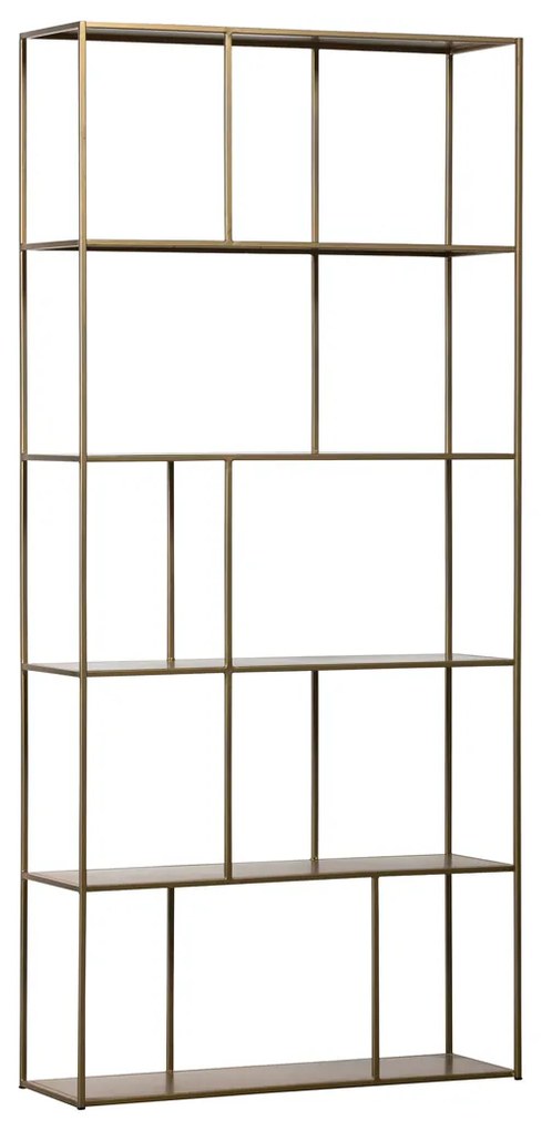 BePureHome Valued Stellingkast Van Antiek Messing - 90x30x196cm.