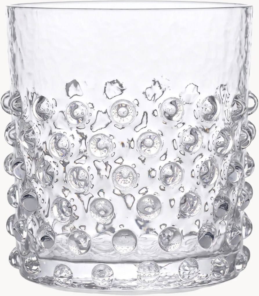 Mondgeblazen tumbler Hobnail (set van 2)