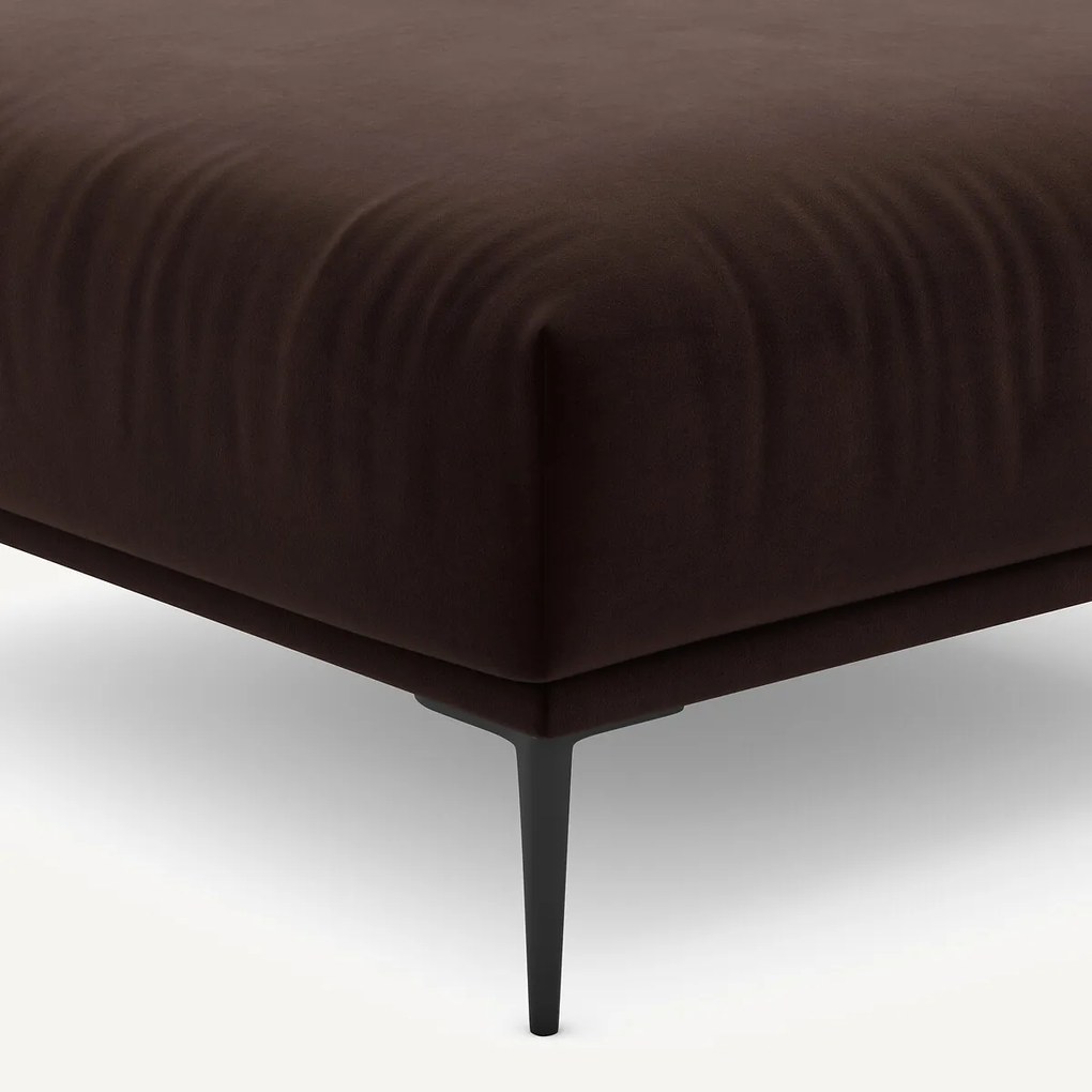 XL fluwelen poef, Oscar, ontwerp Emmanuel Gallina