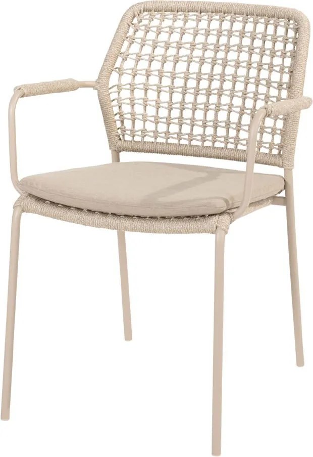 Taste by 4 Seasons stapelbare Barista tuinstoel latte SALE Tuinset beige weerbestendig